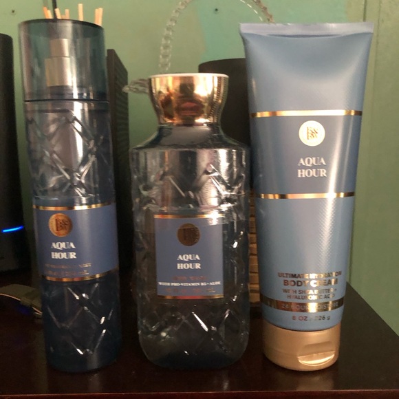 Bath & Body Works Other - Blue Bath & Body Set Fragrance, Body Cream + Body Wash *Aqua Hour*